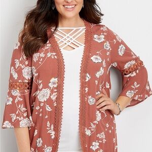 Maurice’s Relaxed 3/4 Sleeve Kimono XXL